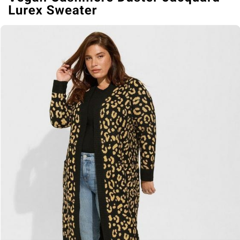 Torrid vegan cashmere duster - Picture 3 of 6